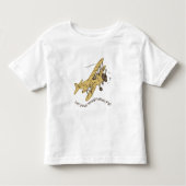 Art Deco Bi-planes - laat je verbeelding vliegen. Kinder Shirts (Voorkant)