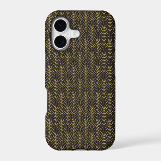 Art Deco Black en Gold Feathers