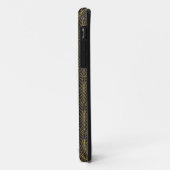 Art Deco Black en Gold Feathers Case-Mate iPhone Case (Achterkant/links)