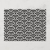 Art Deco Black en White Pattern Briefkaart (Voorkant)