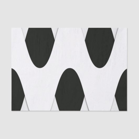 Art Deco Black en White Tissuepapier (Voorkant)