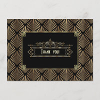 Art déco Black Gatsby Merci des années 1920