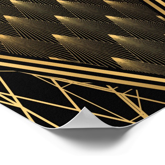 Art Déco Black Gold Elegance (Coin)