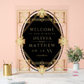 Art Deco Black Gold Geometric Wedding (Mariage)