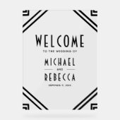 Art Deco Black Wedding Welcome (Recto)