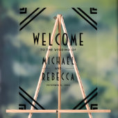 Art Deco Black Wedding Welcome (Neutre)