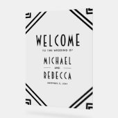 Art Deco Black Wedding Welcome (Angle)