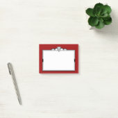 Art Deco Black, White en Dark Red Post-it® Notes (Kantoor)