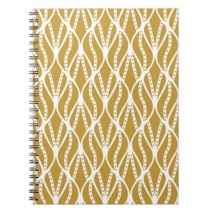 Art Deco bladeren, klassiek naadloos patroon. Notitieboek