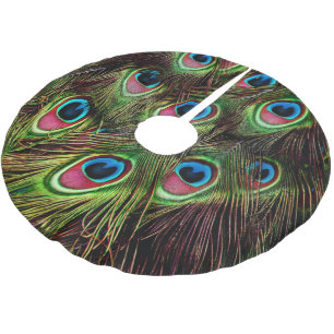 art deco blauwgroen groen turquoise pauock vether kerstboom rok