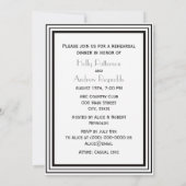  Art Deco Blk Wht Lijst #1 V repetitie Din Kaart (Achterkant)