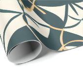 Art Deco bloeit Cadeaupapier (Rol Hoek)