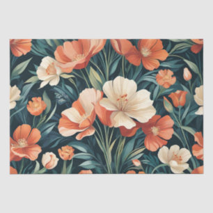 Art Deco bloemdesign Tissuepapier