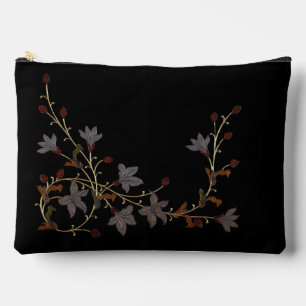 Art Deco Bloemen Op Zwart Etui