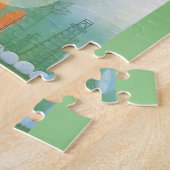  Art Deco Bloemvrouw Legpuzzel (Zijkant)