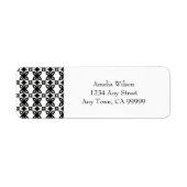 Art Deco Blooms Return Address Label (Voorkant)