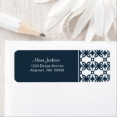 Art Deco Blooms Return Address Labels (Insitu)
