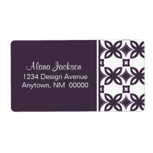 Art Deco Blooms verzendlabels Etiket