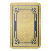 # Art Deco Blue en Gold Badmat (Voorkant Verticaal)