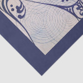  Art Deco Blue Wave Tissuepapier (Detail)