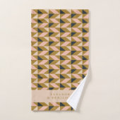 Art Déco Blush Gold Black Mariage personnalisé (Serviette à main)