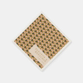 Art Deco Blush Gold Wedding Custom Servet (Hoek)