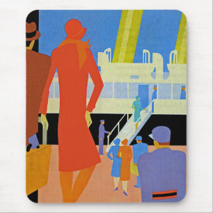 Art Deco Boarding Muismat