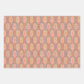 Art Deco-bogen | geometrische retro Inpakpapier Vel (Voorkant)