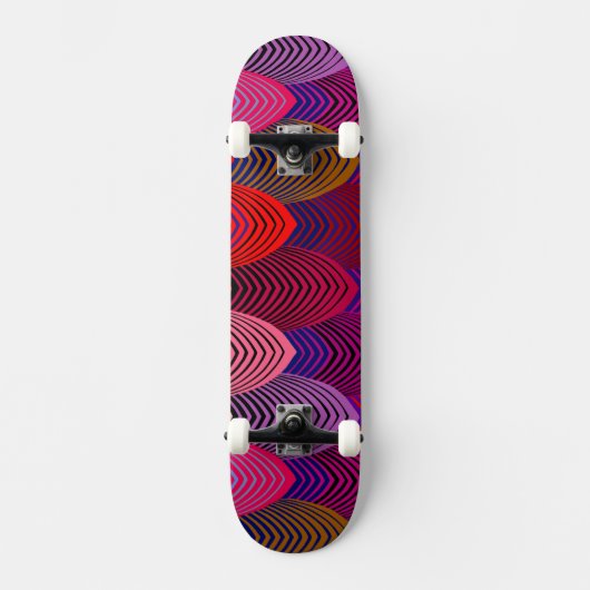 Art Deco Bogen Skateboard (Voorkant)