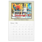 Art Deco Boston Swan Boats Kalender (Feb 2026)