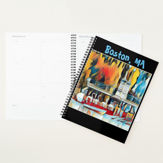 Art Deco Boston Swan Boats Planner (Display)