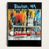 Art Deco Boston Swan Boats Planner (Voorkant)
