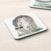 Art Deco  Bride Bier Onderzetter (Linkerzijde)