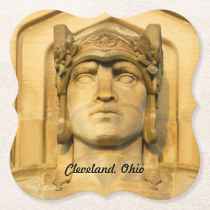 Art Deco Bridge Guardian Paper Onderzetter