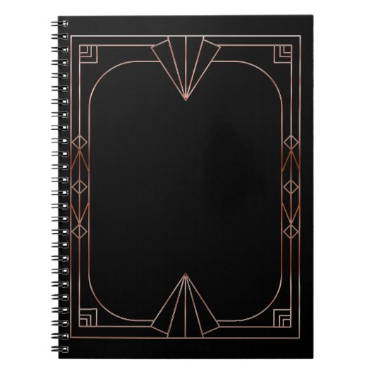 Art Deco Briefpapier Notitieboek (Voorkant)