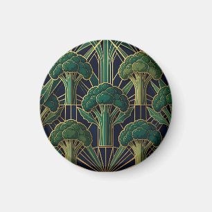 Art Deco Broccoli Patroon Magneet