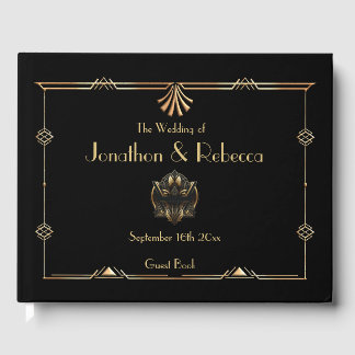 Art Deco bruiloft Gastenboek