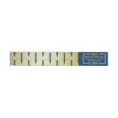 Art Deco Bruiloft Goud Blauw Elegant Gatsby (Individueel)