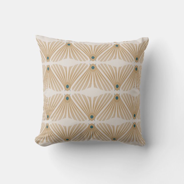 Art Deco bugs pastel Kussen (Voorkant)
