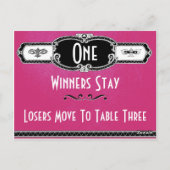 Art Deco Bunco-kaart #1 Briefkaart (Achterkant)