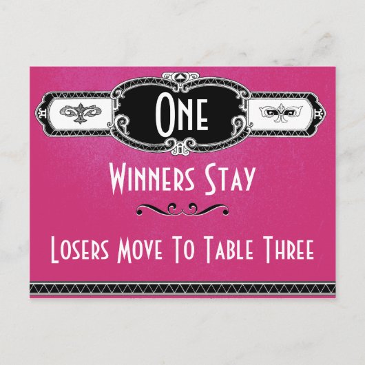 Art Deco Bunco-kaart #1 Briefkaart (Voorkant)