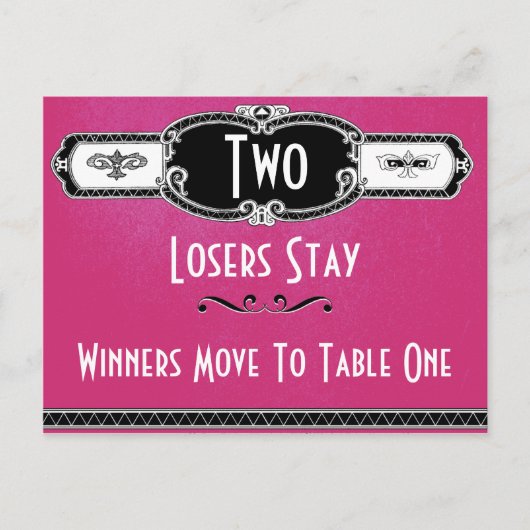 Art Deco Bunco-kaart #2 Briefkaart (Voorkant)