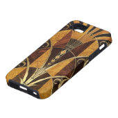 Art Deco Burl Wood Case-Mate iPhone Case (Onderkant)