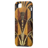 Art Deco Burl Wood Case-Mate iPhone Case (Achterkant Links)