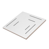 Art Deco Burst Matching Ceramic Tegel Tegeltje (Zijkant)