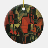  Art Deco Business Industrial Manufacturing Keramisch Ornament (Achterkant)