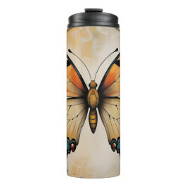 Art Deco Butterfly Tumbler Thermosbeker