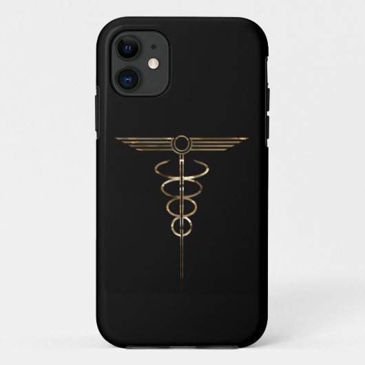 Art Deco Caduceus Case-Mate iPhone Case (Achterkant)