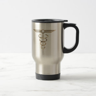 Art Deco Caduceus Reisbeker