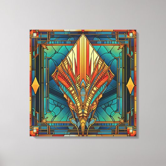 Art Deco Canvas Kunst (Voorkant)